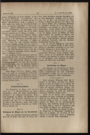 Verordnungs- und Anzeige-Blatt der k.k. General-Direction der österr. Staatsbahnen 18850801 Seite: 21