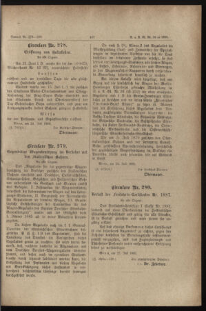 Verordnungs- und Anzeige-Blatt der k.k. General-Direction der österr. Staatsbahnen 18850801 Seite: 7