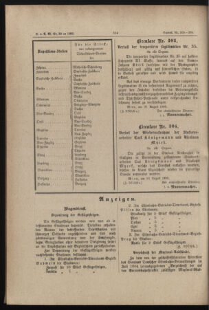 Verordnungs- und Anzeige-Blatt der k.k. General-Direction der österr. Staatsbahnen 18850814 Seite: 10