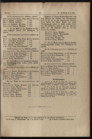 Verordnungs- und Anzeige-Blatt der k.k. General-Direction der österr. Staatsbahnen 18850814 Seite: 13