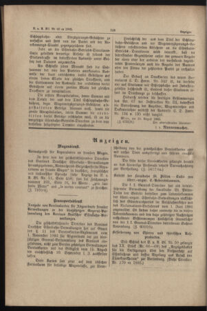 Verordnungs- und Anzeige-Blatt der k.k. General-Direction der österr. Staatsbahnen 18850819 Seite: 10