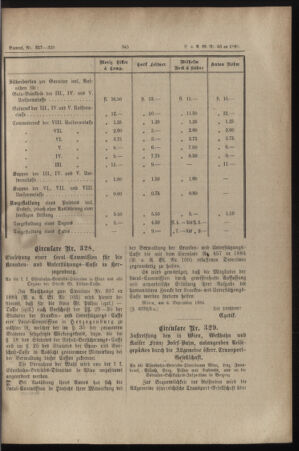 Verordnungs- und Anzeige-Blatt der k.k. General-Direction der österr. Staatsbahnen 18850908 Seite: 3