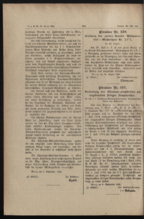 Verordnungs- und Anzeige-Blatt der k.k. General-Direction der österr. Staatsbahnen 18850908 Seite: 4