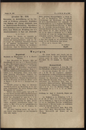 Verordnungs- und Anzeige-Blatt der k.k. General-Direction der österr. Staatsbahnen 18850925 Seite: 7