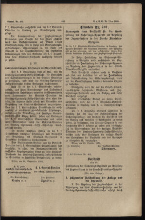 Verordnungs- und Anzeige-Blatt der k.k. General-Direction der österr. Staatsbahnen 18851028 Seite: 17