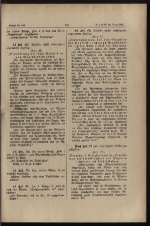 Verordnungs- und Anzeige-Blatt der k.k. General-Direction der österr. Staatsbahnen 18851028 Seite: 27