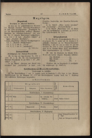 Verordnungs- und Anzeige-Blatt der k.k. General-Direction der österr. Staatsbahnen 18851028 Seite: 7