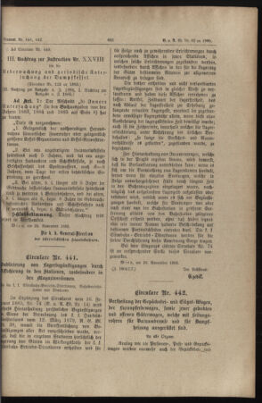 Verordnungs- und Anzeige-Blatt der k.k. General-Direction der österr. Staatsbahnen 18851130 Seite: 3