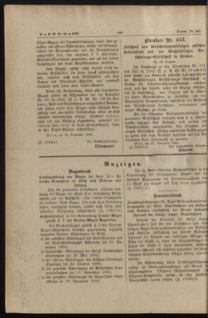 Verordnungs- und Anzeige-Blatt der k.k. General-Direction der österr. Staatsbahnen 18851130 Seite: 4