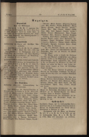 Verordnungs- und Anzeige-Blatt der k.k. General-Direction der österr. Staatsbahnen 18851206 Seite: 11