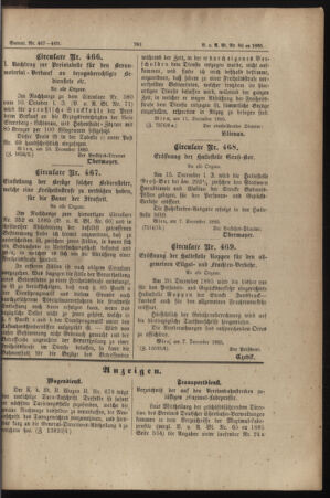 Verordnungs- und Anzeige-Blatt der k.k. General-Direction der österr. Staatsbahnen 18851217 Seite: 7