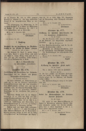 Verordnungs- und Anzeige-Blatt der k.k. General-Direction der österr. Staatsbahnen 18851223 Seite: 7