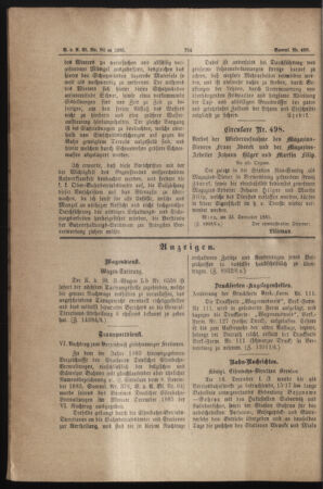 Verordnungs- und Anzeige-Blatt der k.k. General-Direction der österr. Staatsbahnen 18851230 Seite: 12