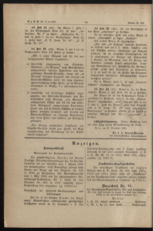 Verordnungs- und Anzeige-Blatt der k.k. General-Direction der österr. Staatsbahnen 18851231 Seite: 12