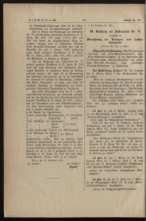 Verordnungs- und Anzeige-Blatt der k.k. General-Direction der österr. Staatsbahnen 18851231 Seite: 18