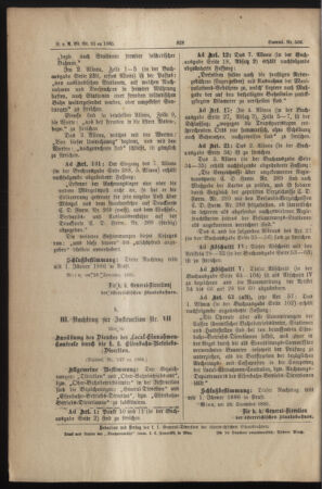 Verordnungs- und Anzeige-Blatt der k.k. General-Direction der österr. Staatsbahnen 18851231 Seite: 22