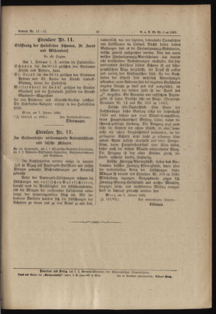 Verordnungs- und Anzeige-Blatt der k.k. General-Direction der österr. Staatsbahnen 18860113 Seite: 15