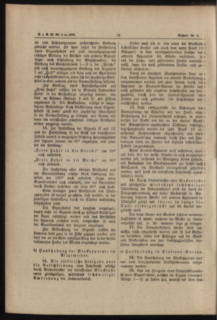 Verordnungs- und Anzeige-Blatt der k.k. General-Direction der österr. Staatsbahnen 18860113 Seite: 4