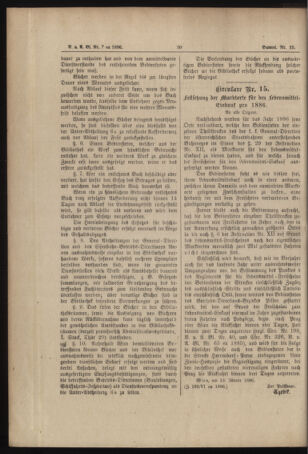 Verordnungs- und Anzeige-Blatt der k.k. General-Direction der österr. Staatsbahnen 18860118 Seite: 2