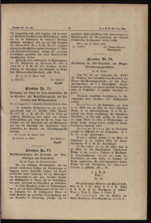 Verordnungs- und Anzeige-Blatt der k.k. General-Direction der österr. Staatsbahnen 18860124 Seite: 3