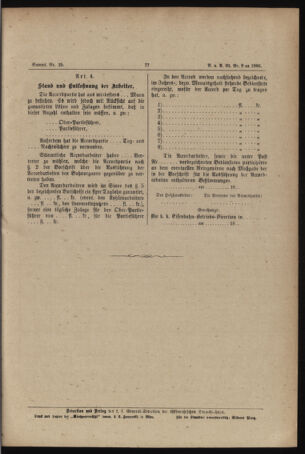 Verordnungs- und Anzeige-Blatt der k.k. General-Direction der österr. Staatsbahnen 18860125 Seite: 13