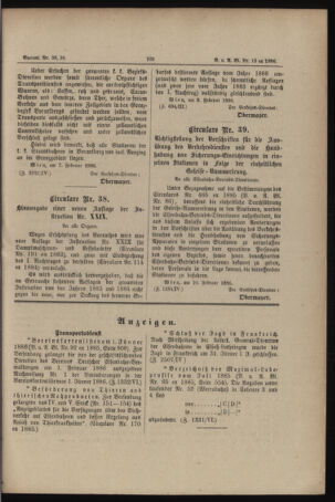 Verordnungs- und Anzeige-Blatt der k.k. General-Direction der österr. Staatsbahnen 18860215 Seite: 3