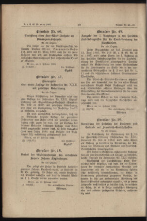 Verordnungs- und Anzeige-Blatt der k.k. General-Direction der österr. Staatsbahnen 18860224 Seite: 8