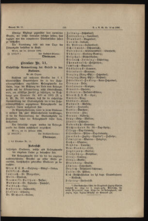 Verordnungs- und Anzeige-Blatt der k.k. General-Direction der österr. Staatsbahnen 18860224 Seite: 9