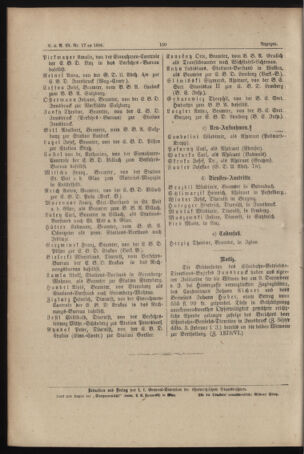 Verordnungs- und Anzeige-Blatt der k.k. General-Direction der österr. Staatsbahnen 18860228 Seite: 10