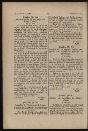 Verordnungs- und Anzeige-Blatt der k.k. General-Direction der österr. Staatsbahnen 18860228 Seite: 6