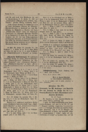 Verordnungs- und Anzeige-Blatt der k.k. General-Direction der österr. Staatsbahnen 18860307 Seite: 5