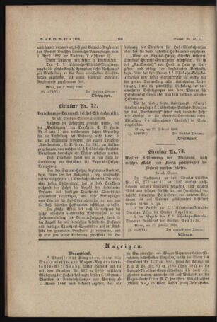 Verordnungs- und Anzeige-Blatt der k.k. General-Direction der österr. Staatsbahnen 18860307 Seite: 8