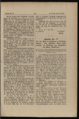 Verordnungs- und Anzeige-Blatt der k.k. General-Direction der österr. Staatsbahnen 18860315 Seite: 3