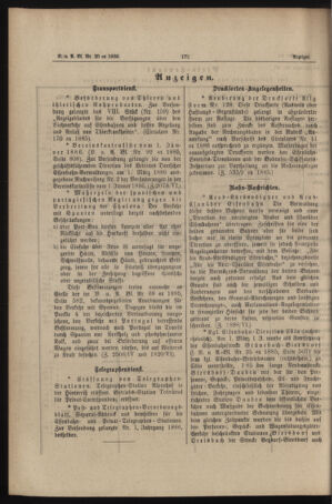 Verordnungs- und Anzeige-Blatt der k.k. General-Direction der österr. Staatsbahnen 18860315 Seite: 6