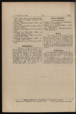 Verordnungs- und Anzeige-Blatt der k.k. General-Direction der österr. Staatsbahnen 18860323 Seite: 4