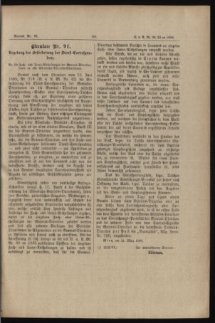 Verordnungs- und Anzeige-Blatt der k.k. General-Direction der österr. Staatsbahnen 18860329 Seite: 3