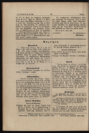 Verordnungs- und Anzeige-Blatt der k.k. General-Direction der österr. Staatsbahnen 18860405 Seite: 8