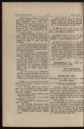 Verordnungs- und Anzeige-Blatt der k.k. General-Direction der österr. Staatsbahnen 18860430 Seite: 2