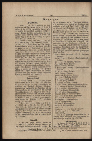 Verordnungs- und Anzeige-Blatt der k.k. General-Direction der österr. Staatsbahnen 18860517 Seite: 6