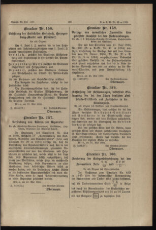 Verordnungs- und Anzeige-Blatt der k.k. General-Direction der österr. Staatsbahnen 18860607 Seite: 3