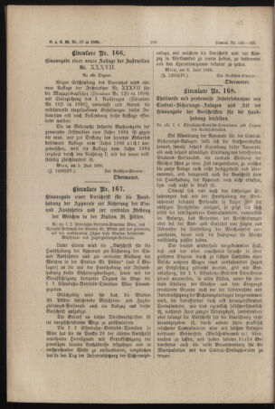 Verordnungs- und Anzeige-Blatt der k.k. General-Direction der österr. Staatsbahnen 18860618 Seite: 10