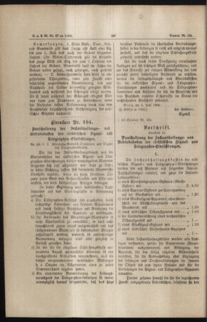 Verordnungs- und Anzeige-Blatt der k.k. General-Direction der österr. Staatsbahnen 18860618 Seite: 8