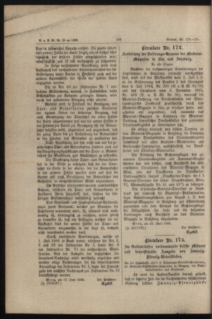 Verordnungs- und Anzeige-Blatt der k.k. General-Direction der österr. Staatsbahnen 18860625 Seite: 2