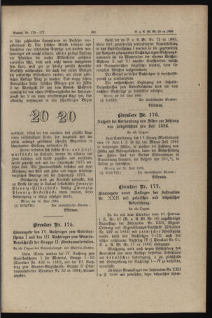 Verordnungs- und Anzeige-Blatt der k.k. General-Direction der österr. Staatsbahnen 18860625 Seite: 3