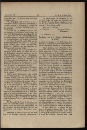 Verordnungs- und Anzeige-Blatt der k.k. General-Direction der österr. Staatsbahnen 18860625 Seite: 5