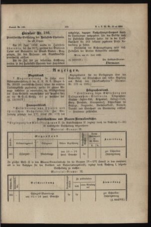 Verordnungs- und Anzeige-Blatt der k.k. General-Direction der österr. Staatsbahnen 18860625 Seite: 7