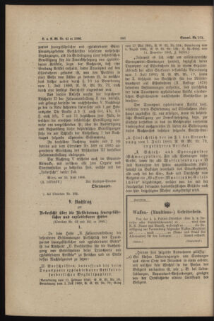 Verordnungs- und Anzeige-Blatt der k.k. General-Direction der österr. Staatsbahnen 18860714 Seite: 2