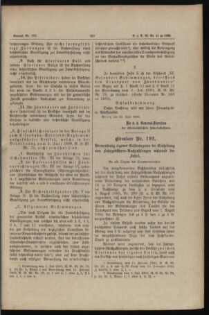 Verordnungs- und Anzeige-Blatt der k.k. General-Direction der österr. Staatsbahnen 18860714 Seite: 5