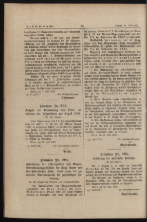 Verordnungs- und Anzeige-Blatt der k.k. General-Direction der österr. Staatsbahnen 18860726 Seite: 2