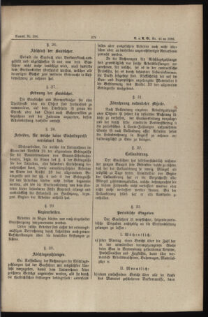 Verordnungs- und Anzeige-Blatt der k.k. General-Direction der österr. Staatsbahnen 18860730 Seite: 11